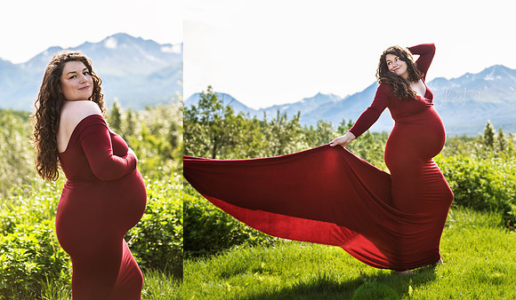 Beauty in Red Gown2