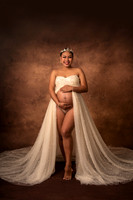Cream Tulle with Pearls
