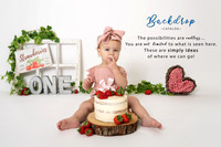 Classic White with Rustic Strawberry Theme