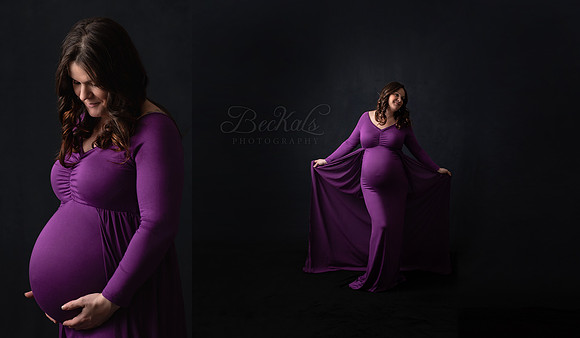 Purple Gown Available for Maternity