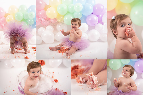 Girl 1yr Cake Smash