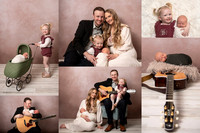 Family Newborn in Studio