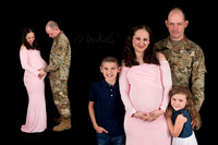 Military Family Maternity in Studio